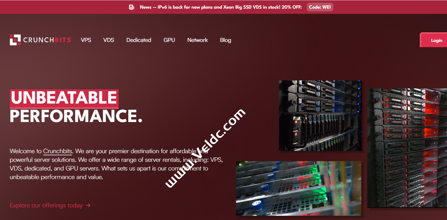 Crunchbits：美国斯波坎NVMe存储VPS，2核2GB内存25GB NVMe存储/2.5Gbps@10TB，月付$4起缩略图